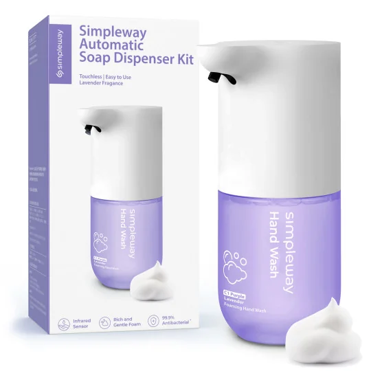 SIMPLEWAY Xiaomi Distributore automatico di schiuma di sapone con liquido Profumo-Lavender Purple